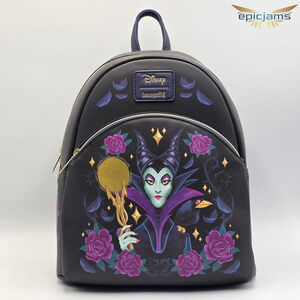 Loungefly Disney Sleeping Beauty Maleficent Floral Mini Backpack